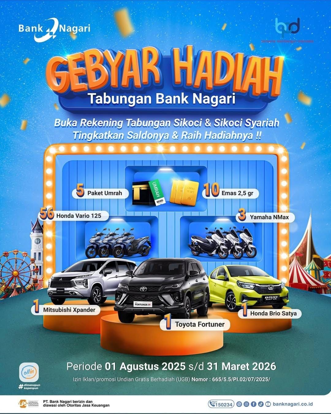 bank-nagari-luncurkan-gebyar-hadiah-tabungan-2026,-tawarkan-76-hadiah-menarik