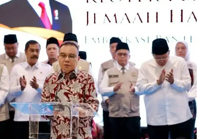 dasco-lepas-kloter-i-banten,-embarkasi-haji-2026-lebih-rapi-dan-nyaman