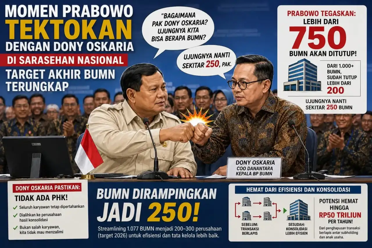 prabowo:-lebih-750-bumn-akan-ditutup,-dony-oskaria-pastikan-karyawan-tidak-kena-phk