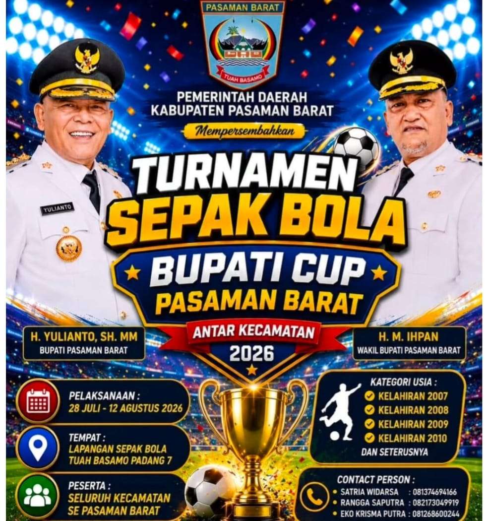 11-tim-ikuti-pertandingan-sepakbola-perebutkan-piala-bupati-pasaman-barat-cup-2026