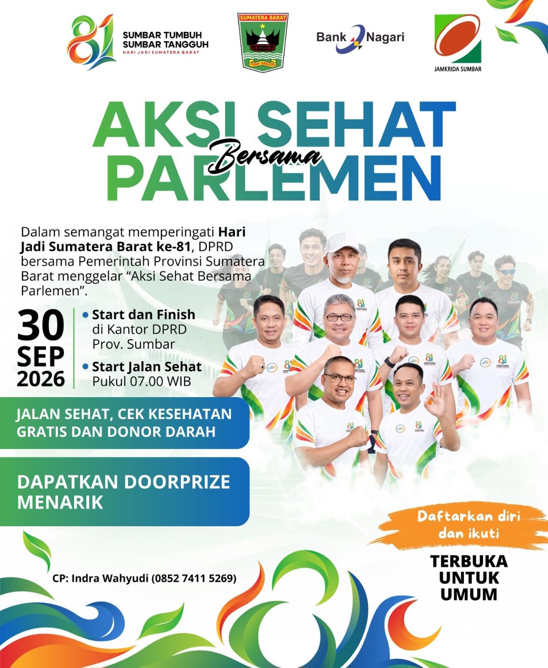 jalan-sehat-dprd-sumbar-30-september-2026-dibuka-untuk-umum,-wartawan-diajak-ikut-dan-berburu-doorprize