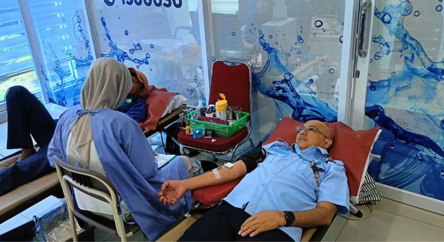 perumda-air-minum-kota-padang-gelar-donor-darah,targetkan-100-kantong-darah