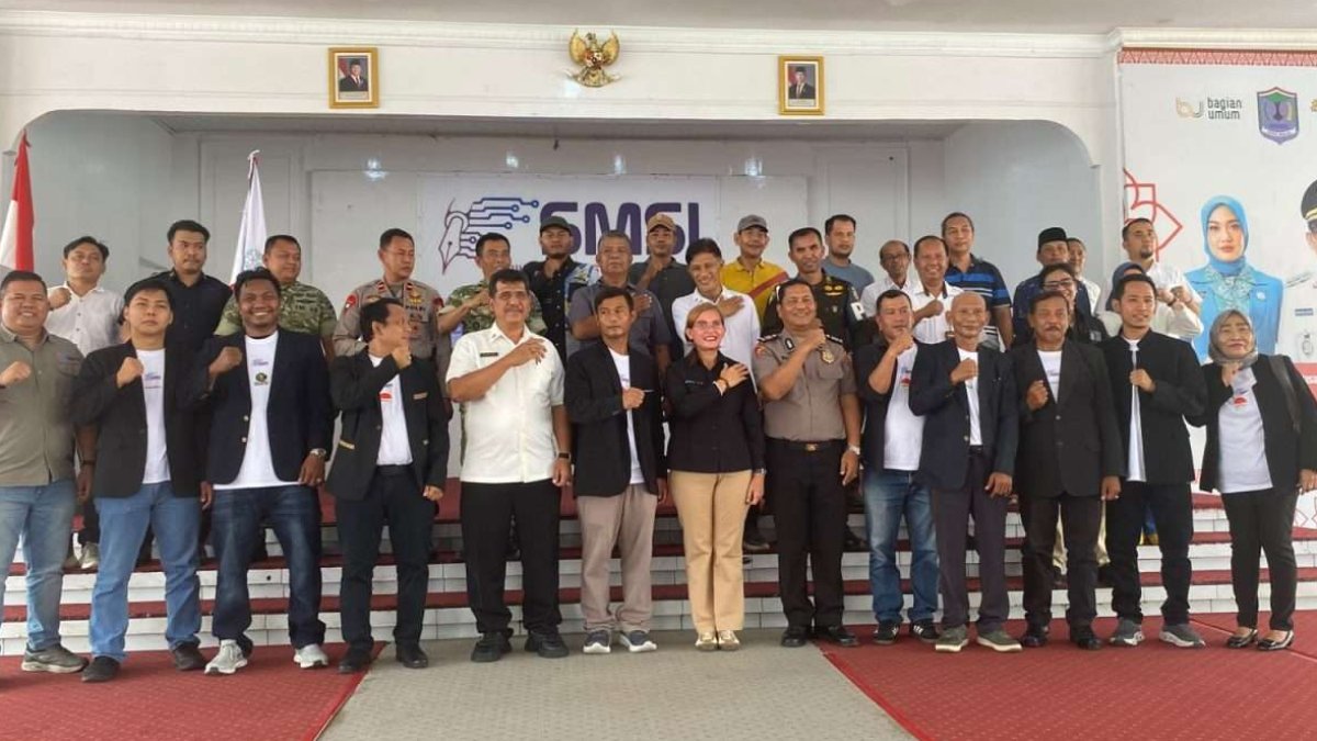 Siswanto Ihsan dilantik sebagai Ketua SMSI Kota Binjai periode 2026-2029 di Pendopo Umar Baki.