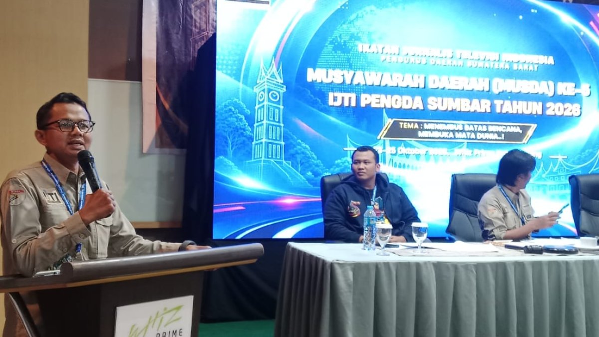 Defri Mulyadi terpilih kembali sebagai Ketua IJTI Sumatera Barat periode 2026-2031 dalam Musda ke-V di Padang.
